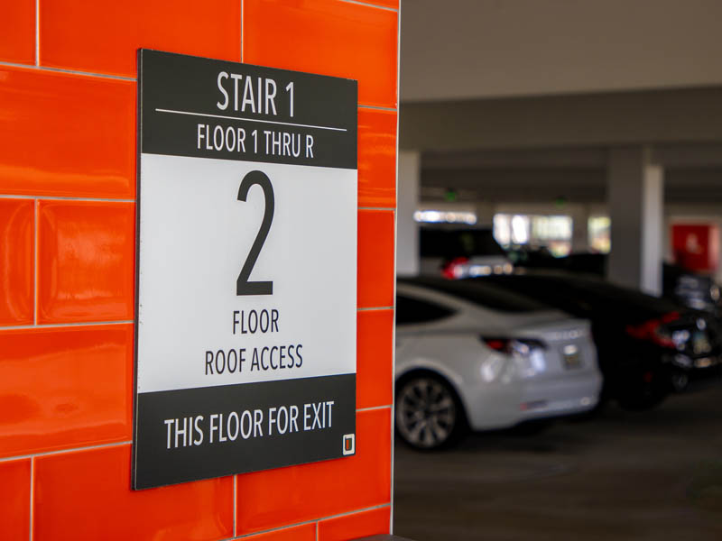 Regulatory signage example 4