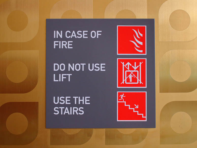 Regulatory signage example 4