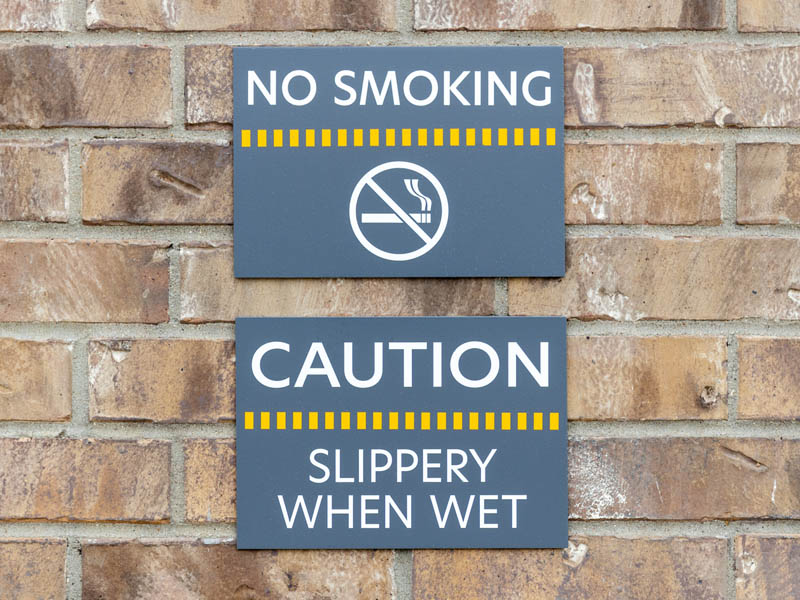 Regulatory signage example 5