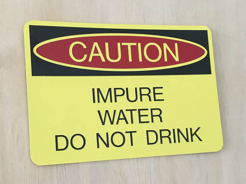 Regulatory signage example 1
